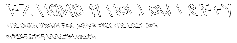 FZ HAND 11 HOLLOW LEFTY.ttf字體轉換器圖片