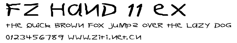 FZ HAND 11 EX.ttf字體轉換器圖片