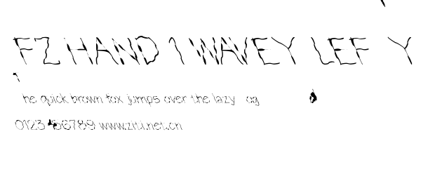 FZ HAND 1 WAVEY LEFTY.ttf字體轉換器圖片