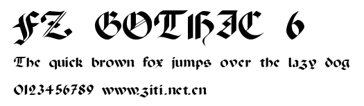 FZ GOTHIC 6.ttf字體轉換器圖片