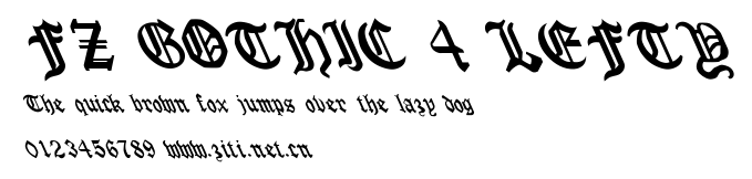 FZ GOTHIC 4 LEFTY.ttf字體轉換器圖片