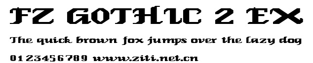 FZ GOTHIC 2 EX.ttf字體轉換器圖片