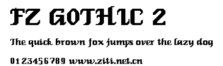 FZ GOTHIC 2.ttf字體轉換器圖片
