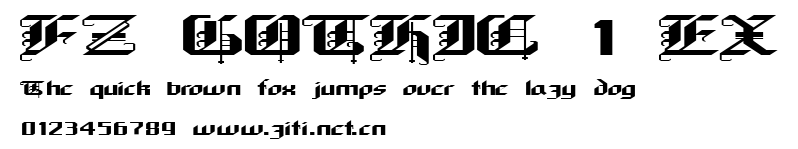 FZ GOTHIC 1 EX.ttf字體轉換器圖片