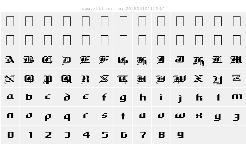 字符映射圖