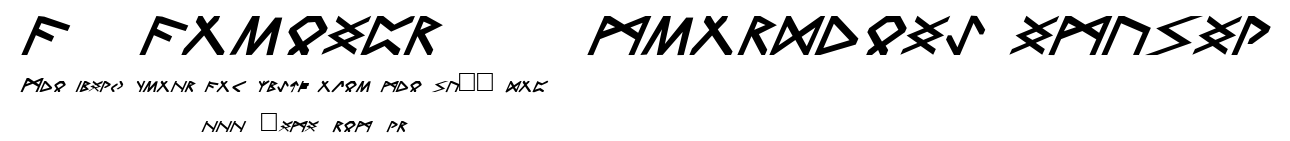 FZ FOREIGN 14 TRONDHEIM ITALIC.ttf字體轉換器圖片