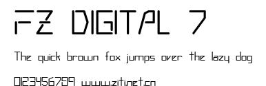 FZ DIGITAL 7.ttf字體轉換器圖片