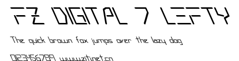 FZ DIGITAL 7 LEFTY.ttf字體轉換器圖片