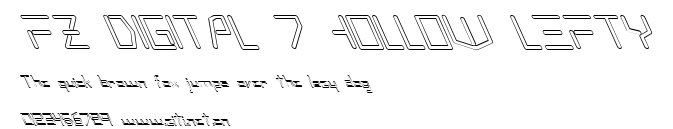 FZ DIGITAL 7 HOLLOW LEFTY.ttf字體轉換器圖片