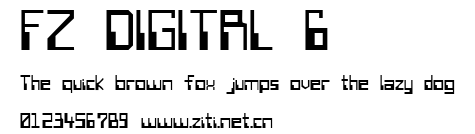 FZ DIGITAL 6.ttf字體轉換器圖片