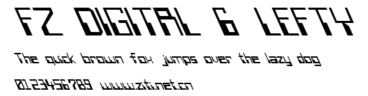 FZ DIGITAL 6 LEFTY.ttf字體轉換器圖片