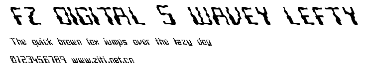 FZ DIGITAL 5 WAVEY LEFTY.ttf字體轉換器圖片