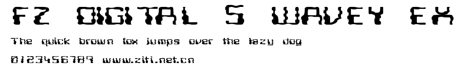 FZ DIGITAL 5 WAVEY EX.ttf字體轉換器圖片