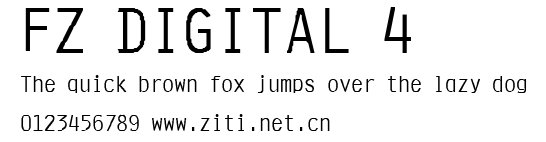 FZ DIGITAL 4.ttf字體轉換器圖片