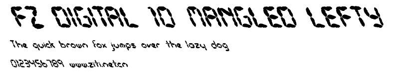 FZ DIGITAL 10 MANGLED LEFTY.ttf字體轉換器圖片