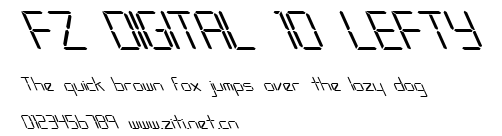 FZ DIGITAL 10 LEFTY.ttf字體轉換器圖片