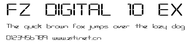 FZ DIGITAL 10 EX.ttf字體轉換器圖片