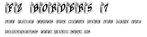 FZ BORDERS 7.ttf字體轉換器圖片