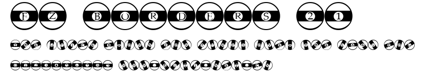 FZ BORDERS 21.ttf字體轉換器圖片