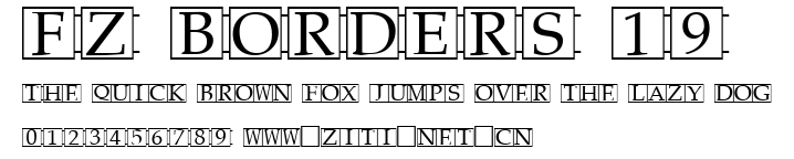 FZ BORDERS 19.ttf字體轉換器圖片