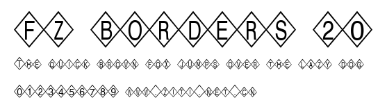 FZ BORDERS 20.ttf字體轉換器圖片