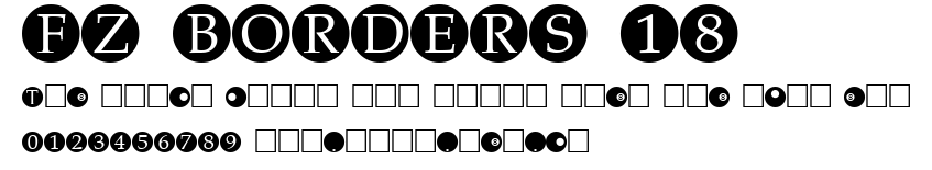 FZ BORDERS 18.ttf字體轉換器圖片