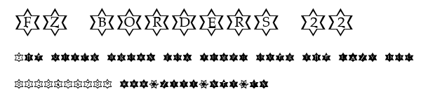 FZ BORDERS 22.ttf字體轉換器圖片