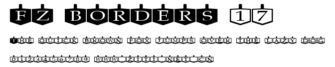 FZ BORDERS 17.ttf字體轉換器圖片