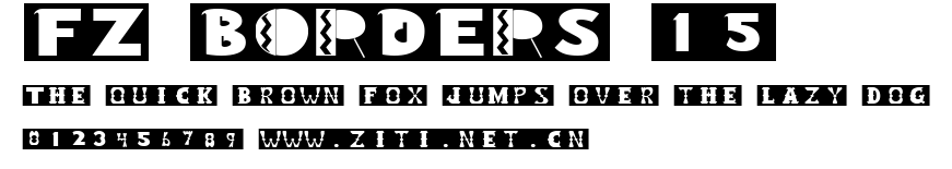 FZ BORDERS 15.ttf字體轉換器圖片