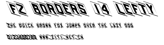 FZ BORDERS 14 LEFTY.ttf字體轉換器圖片