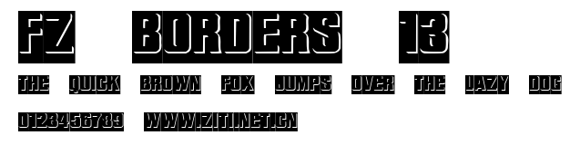 FZ BORDERS 13.ttf字體轉換器圖片