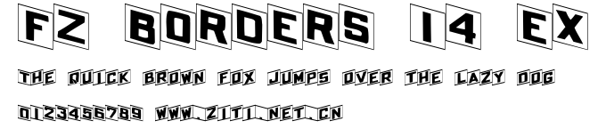 FZ BORDERS 14 EX.ttf字體轉換器圖片