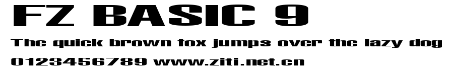 FZ BASIC 9.ttf字體轉換器圖片
