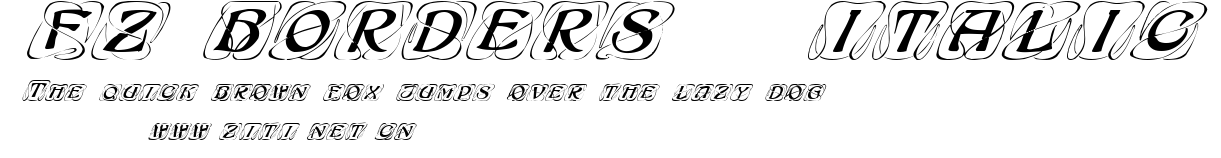 FZ BORDERS 11 ITALIC.ttf字體轉換器圖片