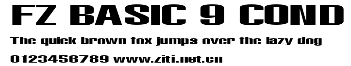 FZ BASIC 9 COND.ttf字體轉換器圖片