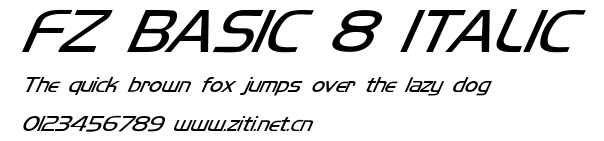 FZ BASIC 8 ITALIC.ttf字體轉換器圖片