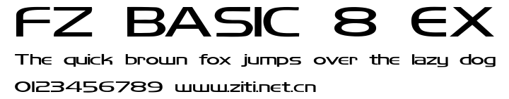 FZ BASIC 8 EX.ttf字體轉換器圖片