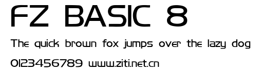 FZ BASIC 8.ttf字體轉換器圖片