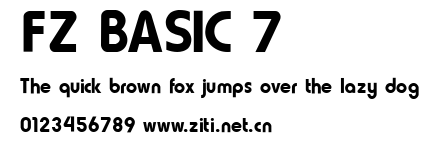 FZ BASIC 7.ttf字體轉換器圖片
