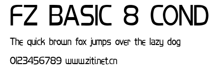 FZ BASIC 8 COND.ttf字體轉換器圖片