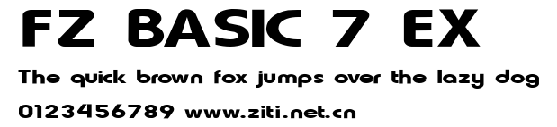 FZ BASIC 7 EX.ttf字體轉換器圖片