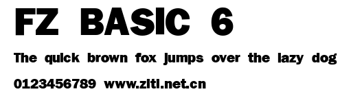 FZ BASIC 6.ttf字體轉換器圖片