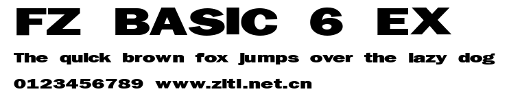 FZ BASIC 6 EX.ttf字體轉換器圖片