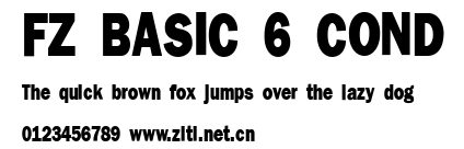 FZ BASIC 6 COND.ttf字體轉換器圖片