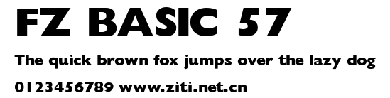 FZ BASIC 57.ttf字體轉換器圖片