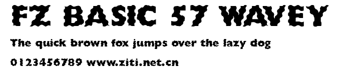 FZ BASIC 57 WAVEY.ttf字體轉換器圖片