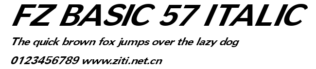 FZ BASIC 57 ITALIC.ttf字體轉換器圖片