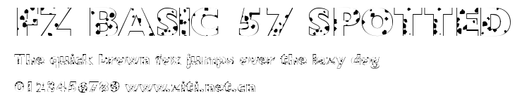 FZ BASIC 57 SPOTTED.ttf字體轉換器圖片