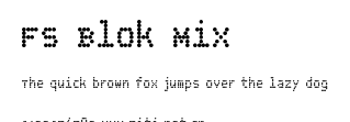 FS Blok Mix.ttf字體轉換器圖片