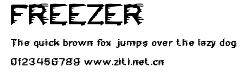 FREEZER.ttf字體轉換器圖片